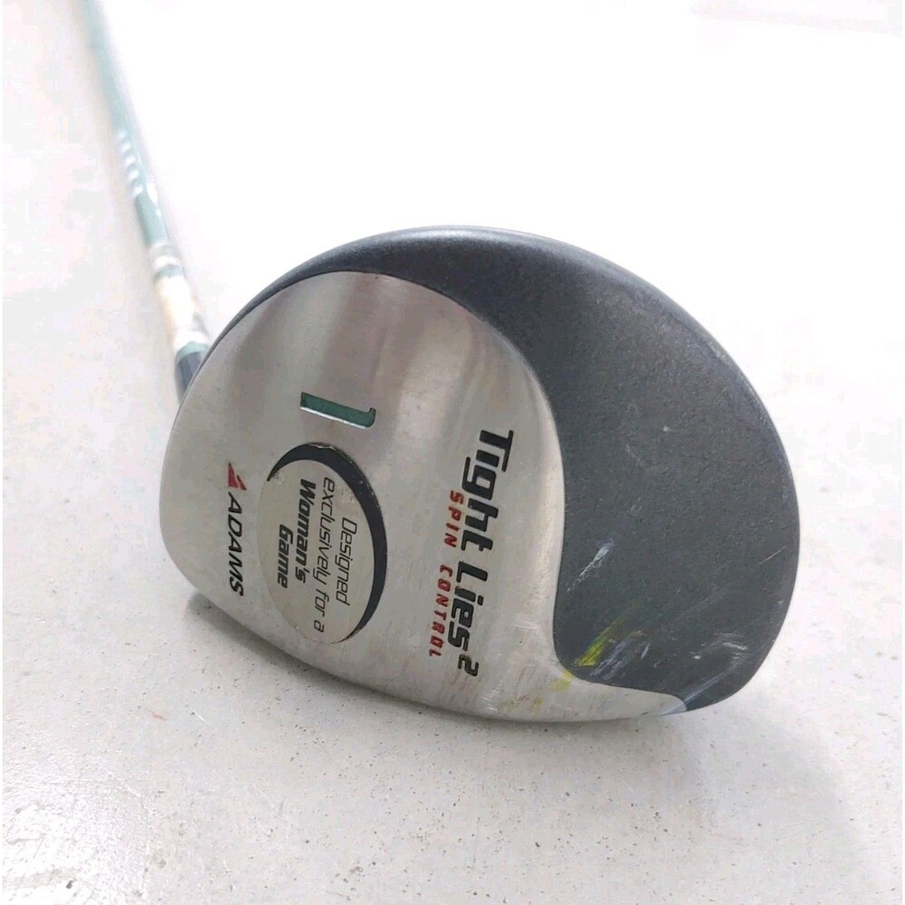 Adams 1 Wood Tight Lies 2 - NEEDS GRIP - RH Spin Control Graphite Shaft - LADIES